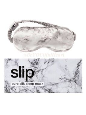 Slip Pure 100% Silk Sleep Mask in Marble - Anti-Aging & Crease-Resistant